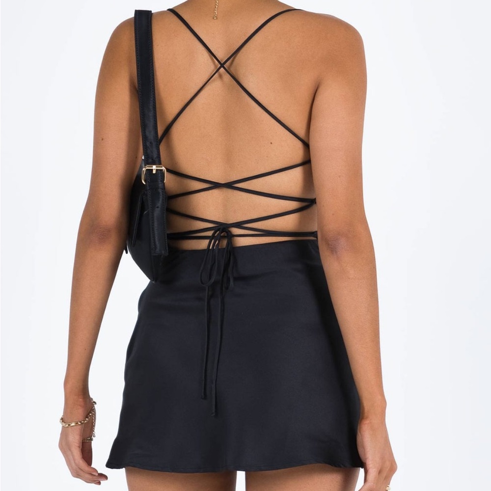Princess Polly black mini dress size 8